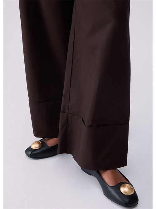 Pantaloni flare in popeline LIU JO | WA6498T4853/91109